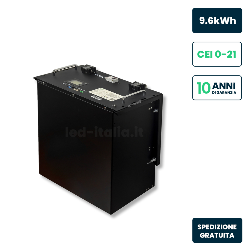 Batterie de stockage solaire 9,6 kWh — V-TAC (VT48200B)