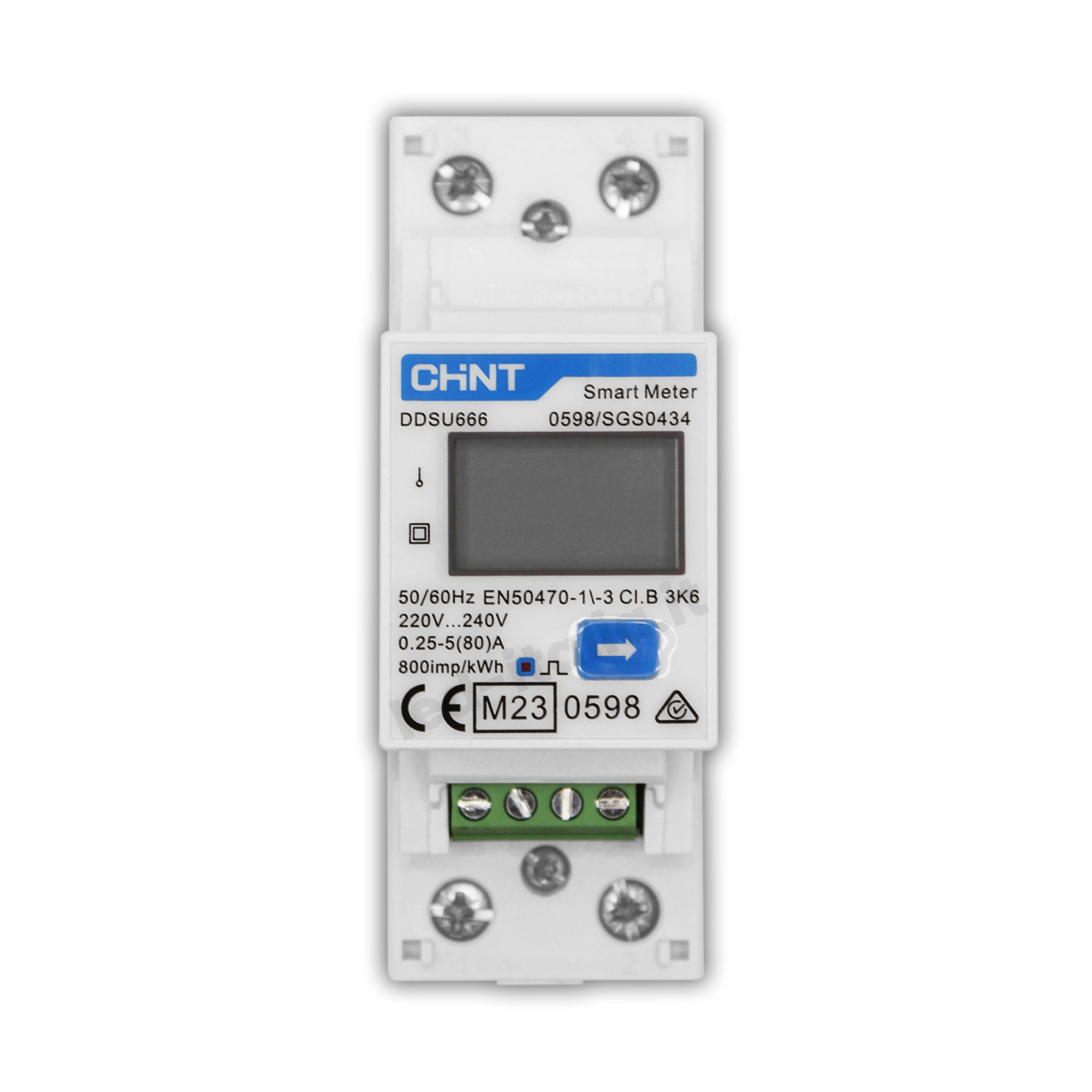 Module de supervision et comptage d'énergie 80 A — CHINT (DDSU666)