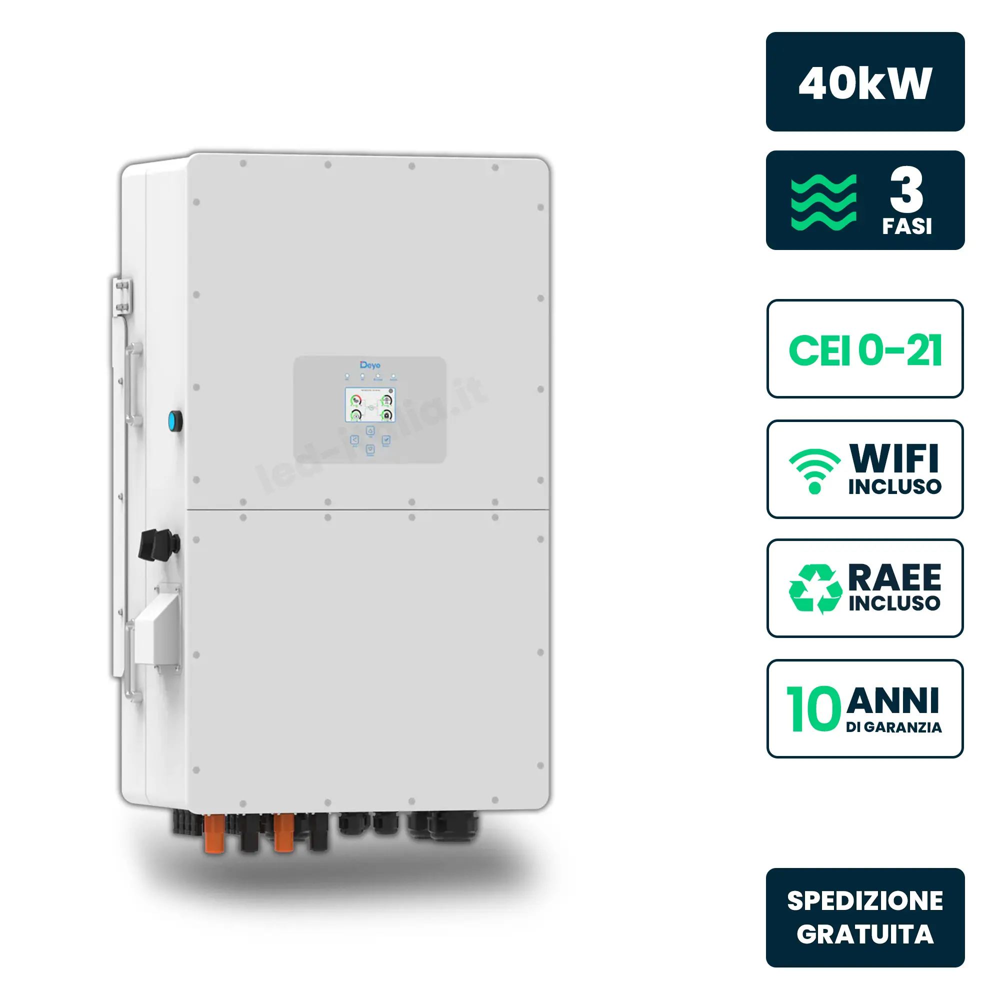 Onduleur solaire 40 kW — Deye