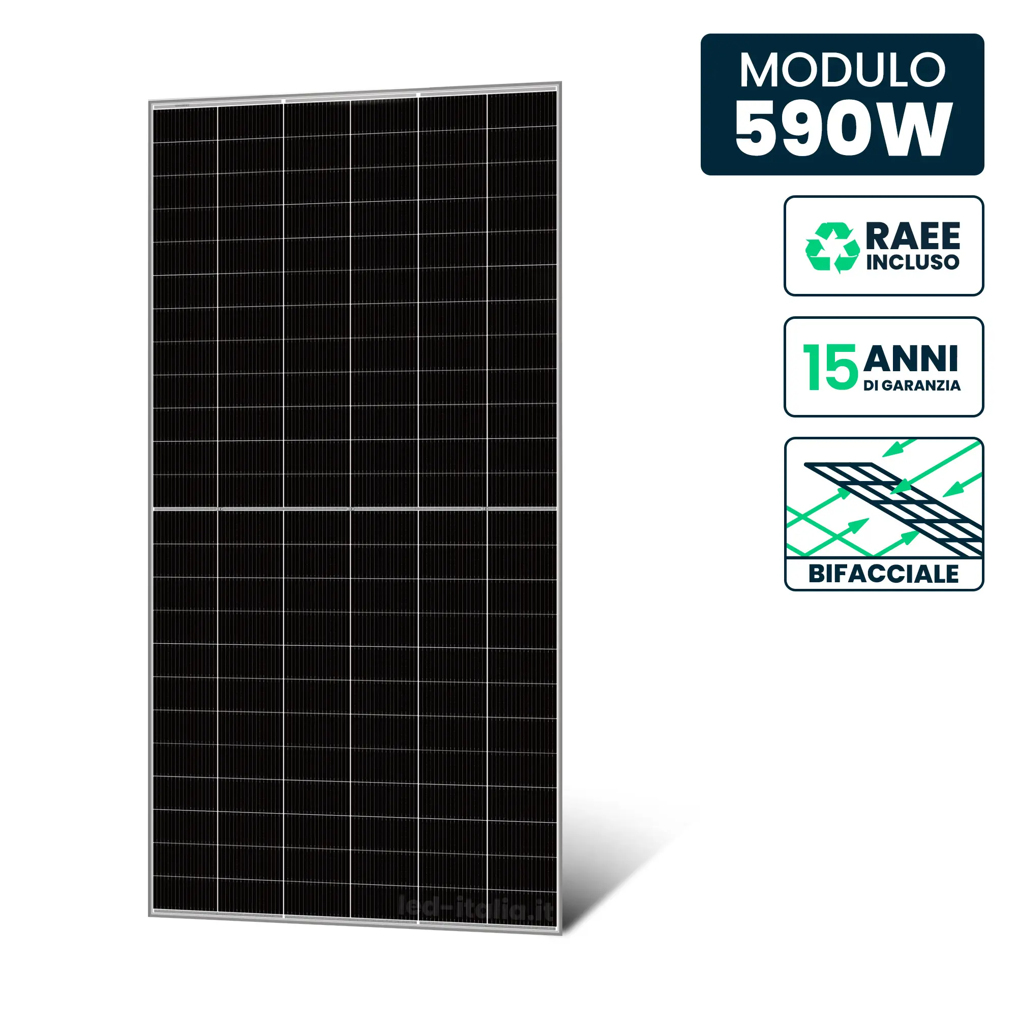 Panneau solaire photovoltaïque 590 Wp (12590)