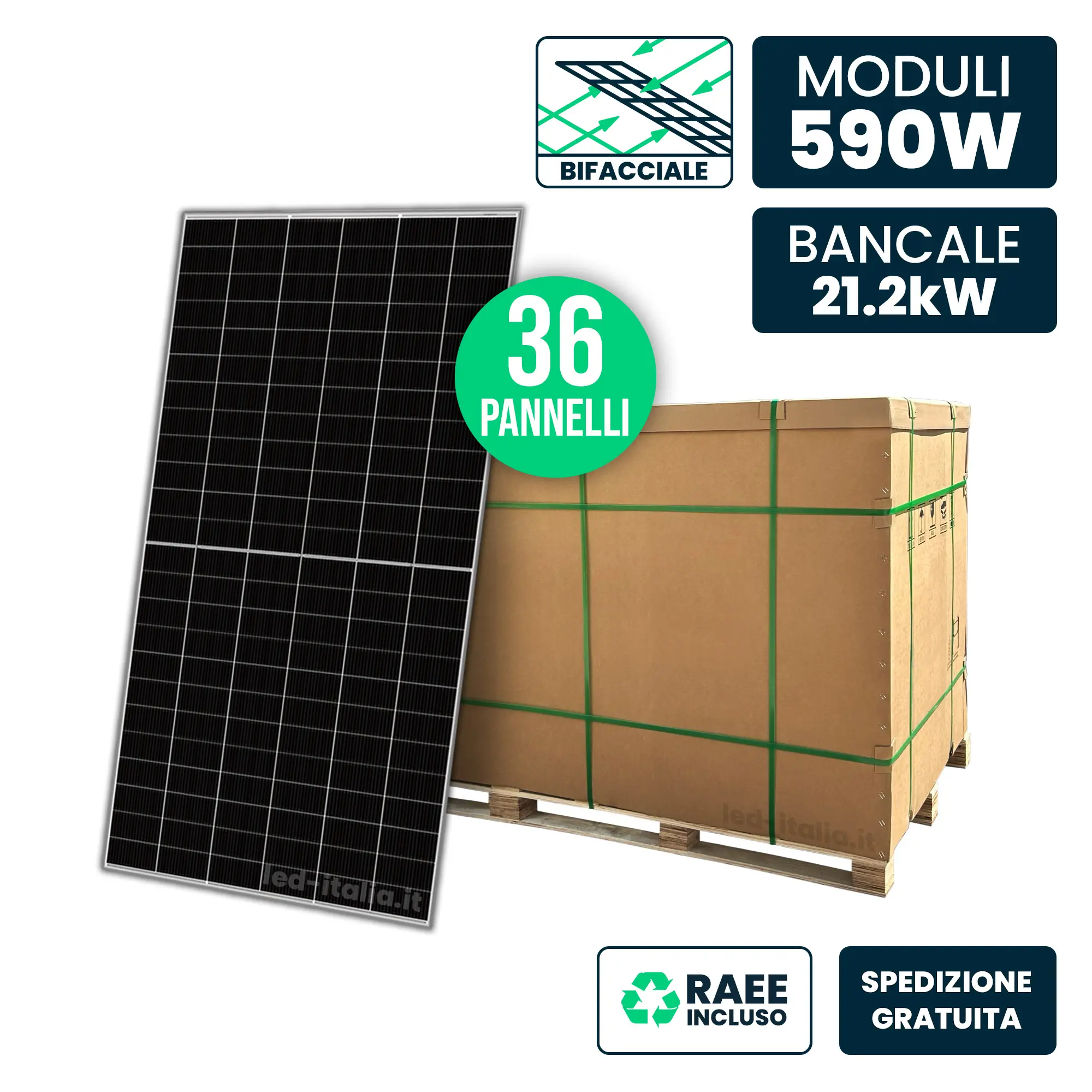Panneau solaire photovoltaïque 590 Wp (1259036)