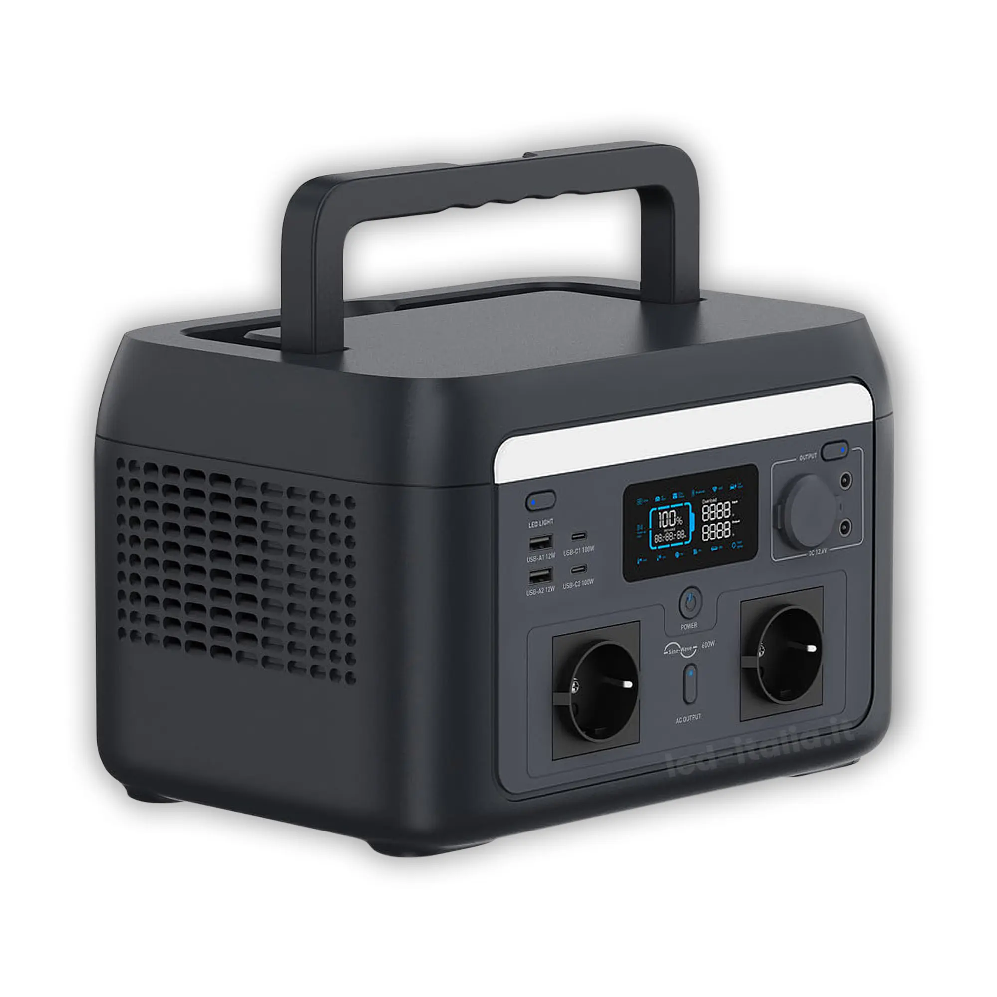 Station d'énergie portable 600 W — 512 Wh