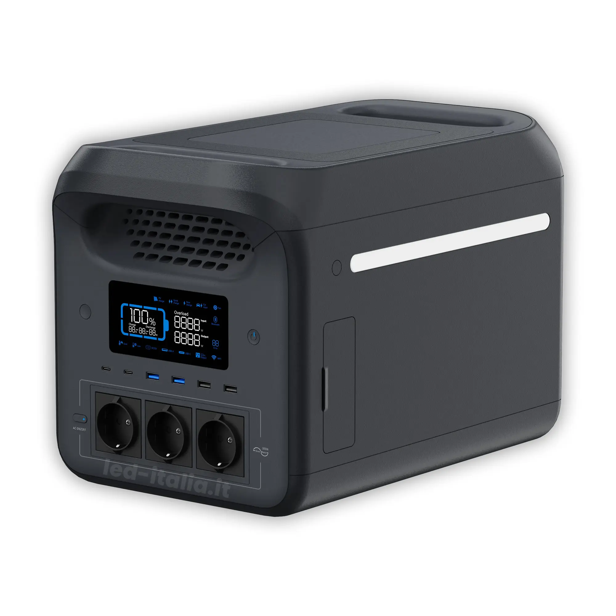 Station d'énergie portable 1800 W — 1229 Wh