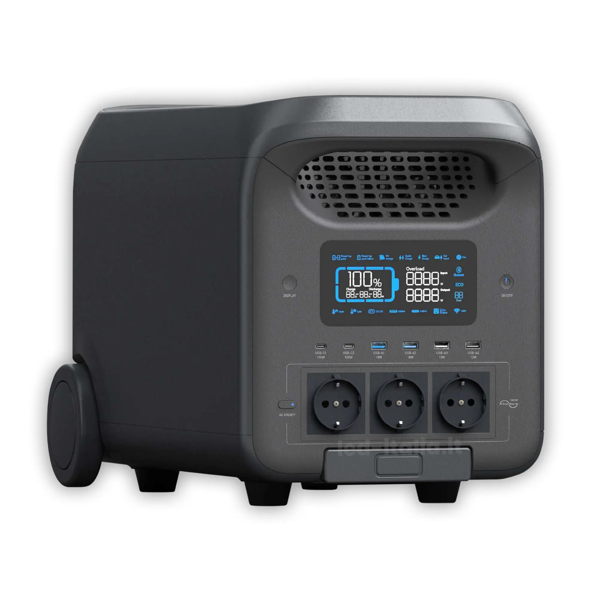 Station d'énergie portable 3000 W — 2560 Wh