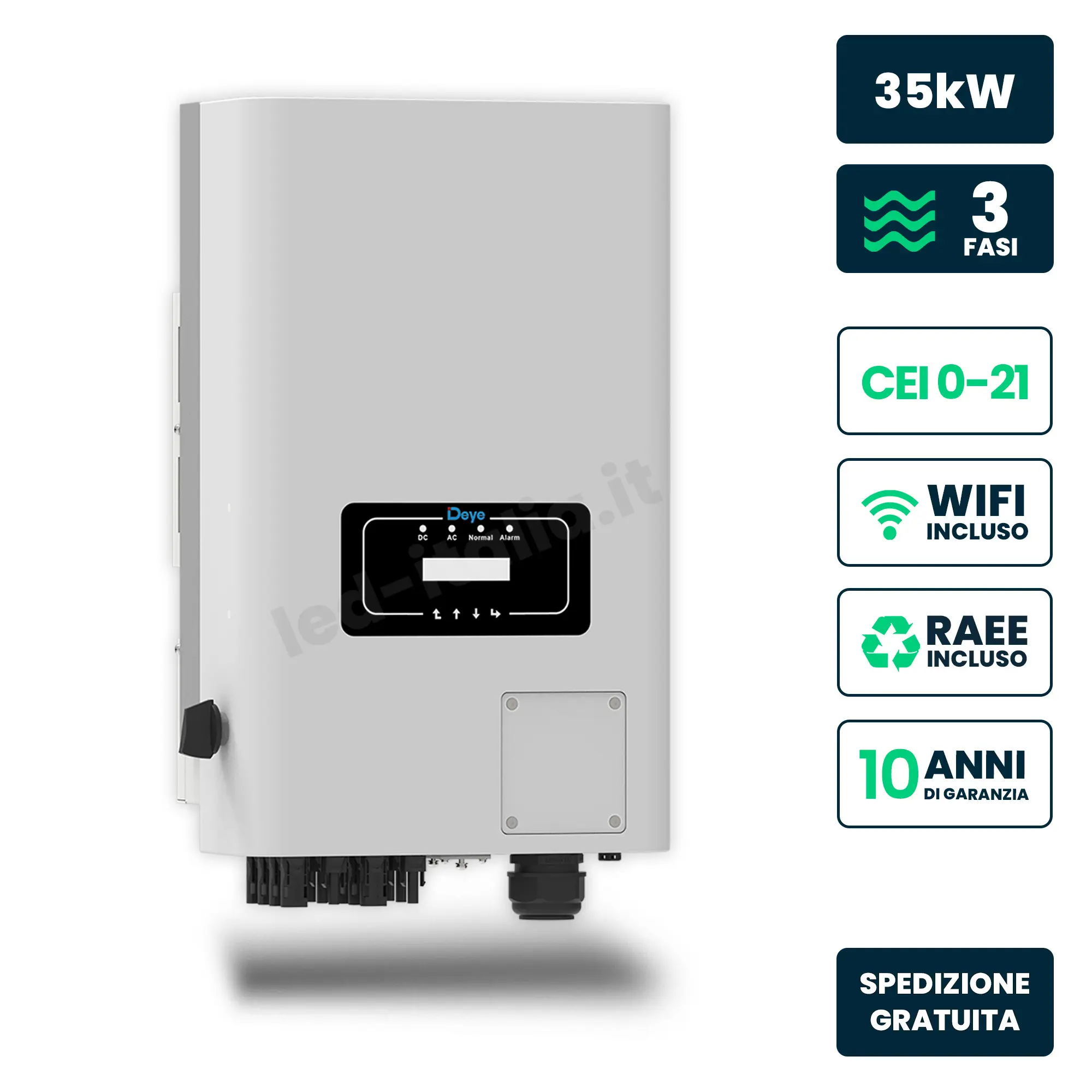 Onduleur solaire 35 kW — Deye