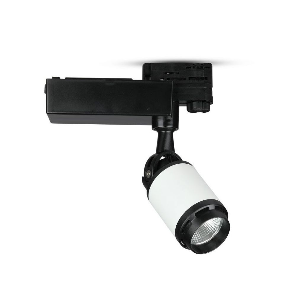 Spot LED sur rail triphasé 10 W — IP20, 6000K