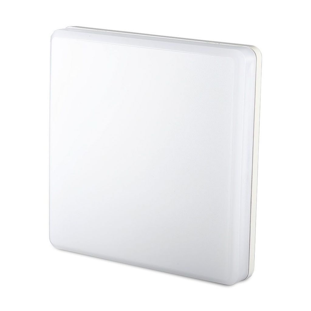 Plafonnier LED carré 25 W — IP44, 3000K