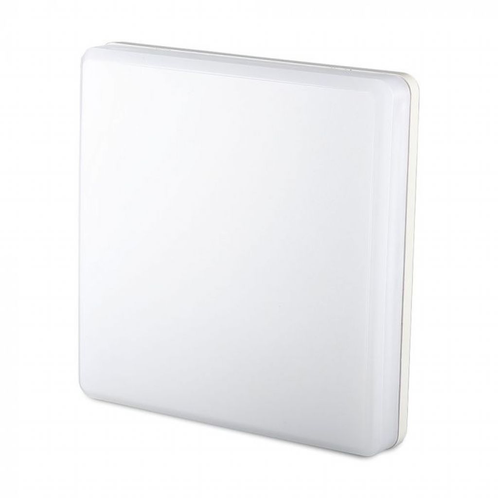 Plafonnier LED carré 25 W — IP44, 6400K
