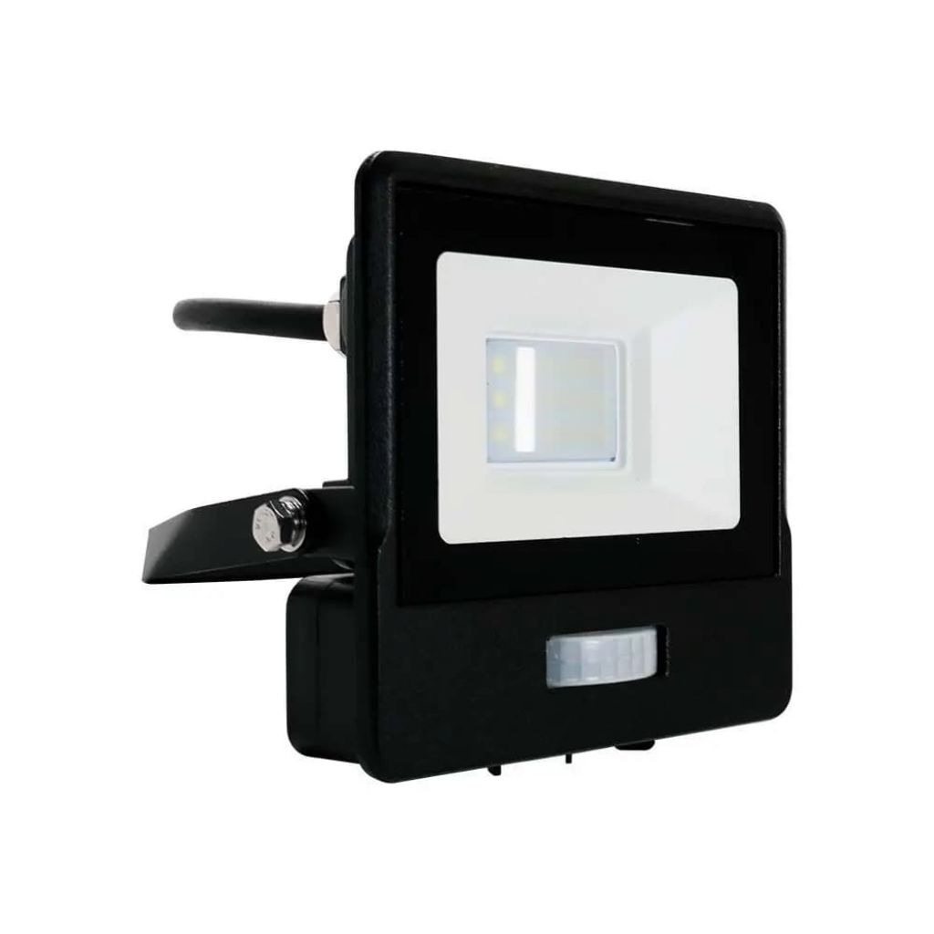 Projecteur LED avec détecteur 10 W — IP65, 6500K