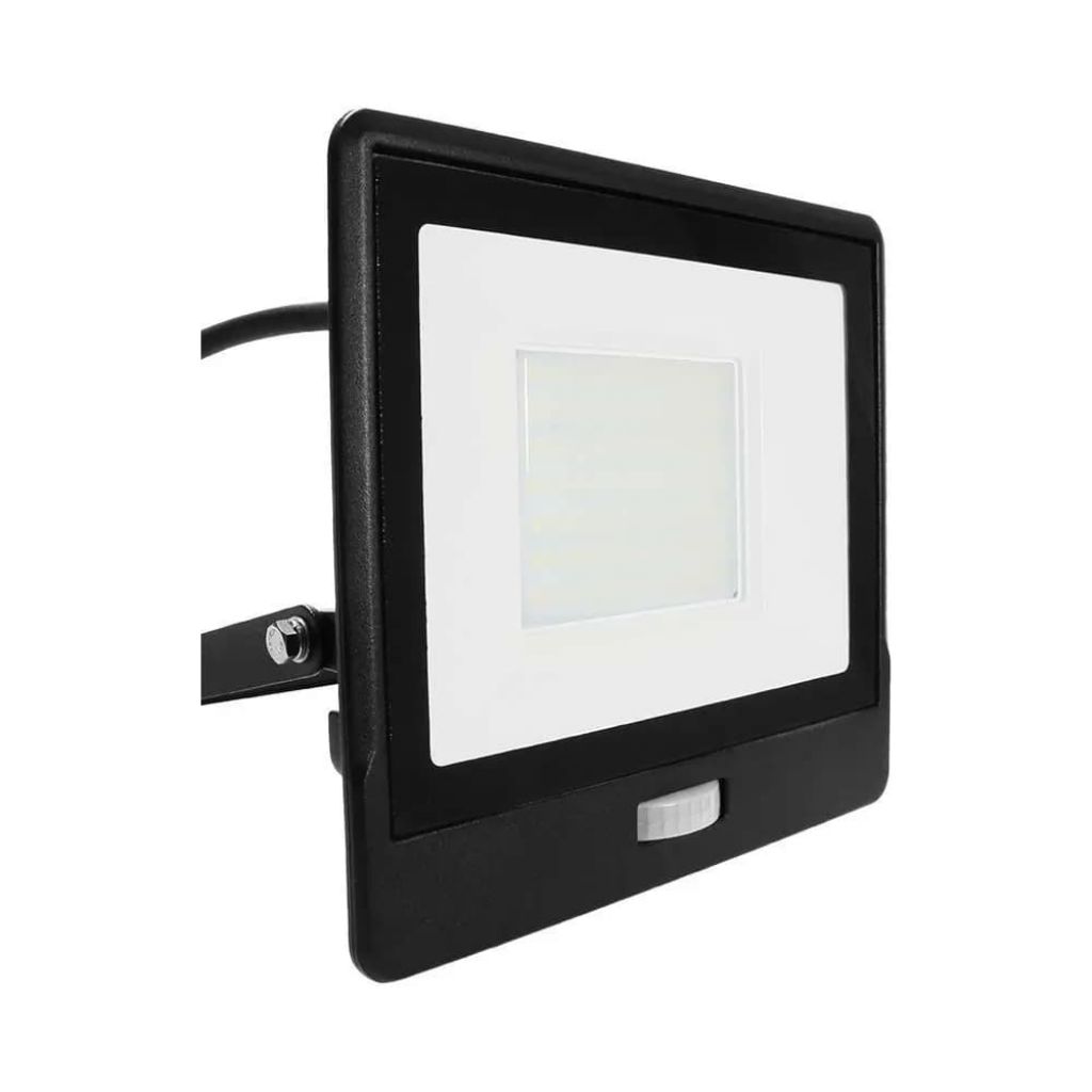 Projecteur LED avec détecteur 50 W — IP65, 6500K (VT-158S-1)