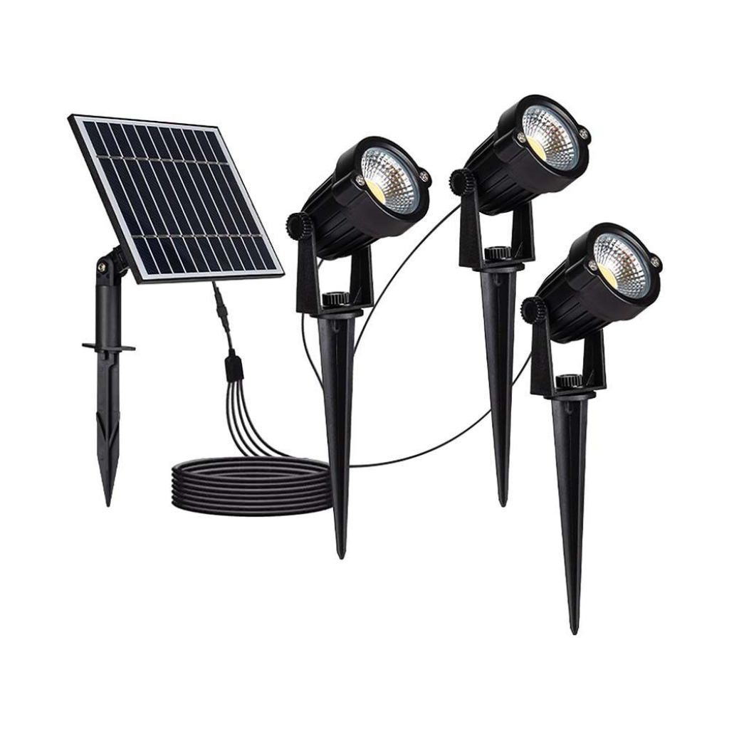Lampe LED solaire de jardin 1,2 W — IP65, 3000K (VT-11032)