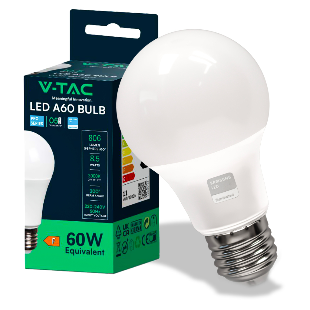 Ampoule LED E27 9 W — A60, 3000K