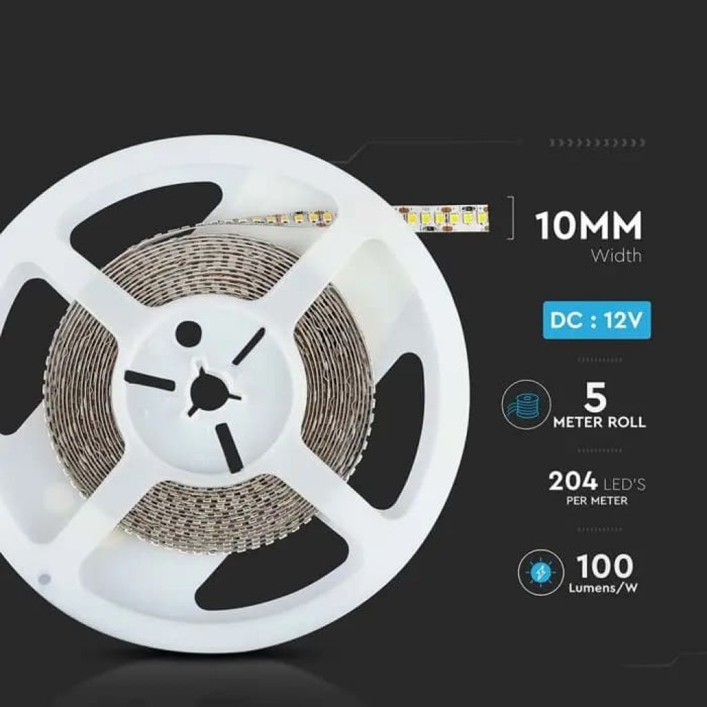 Bobine de ruban LED — IP20, 4000K (VT-2835-204-IP20)