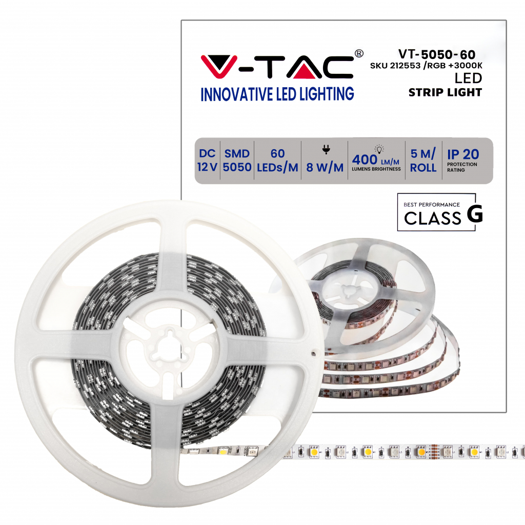 Bobine de ruban LED — IP20 (VT-5050-60-IP20-8)