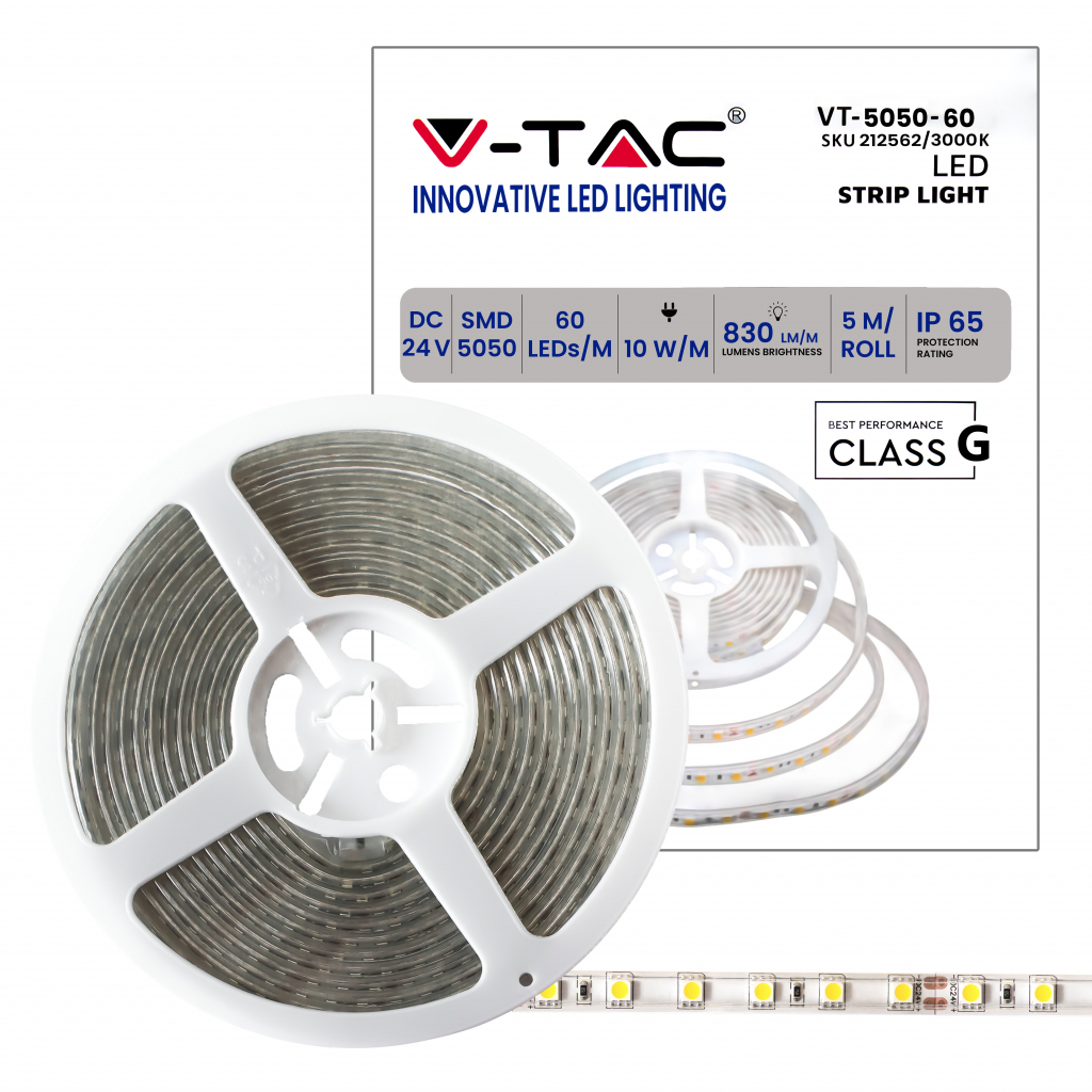 Bobine de ruban LED — IP65 (VT-5050-60-IP65)