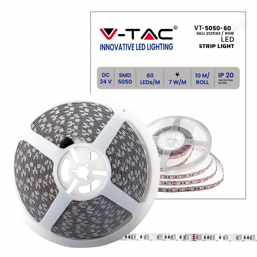 Bobine de ruban LED — IP20 (VT-5050-60-IP20-7)