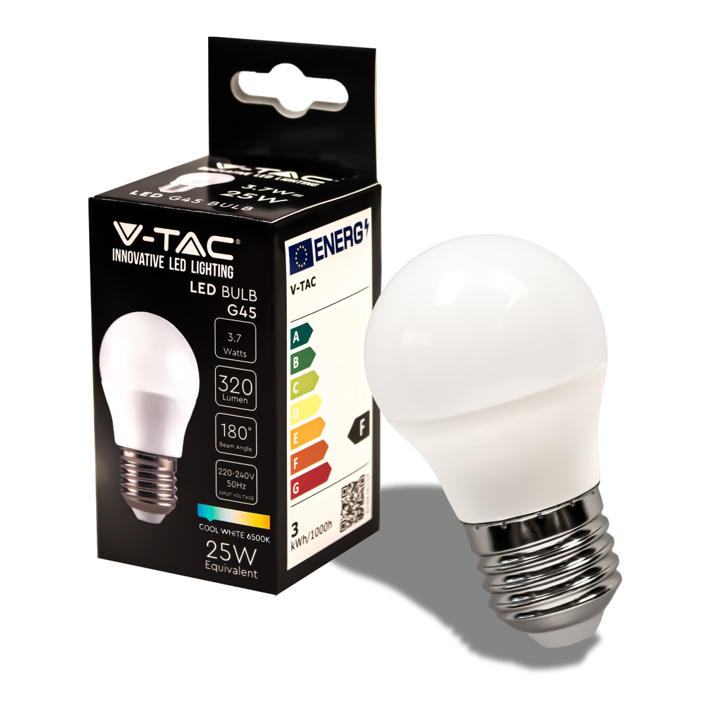 Ampoule LED E27 3,7 W — G45, 6500K