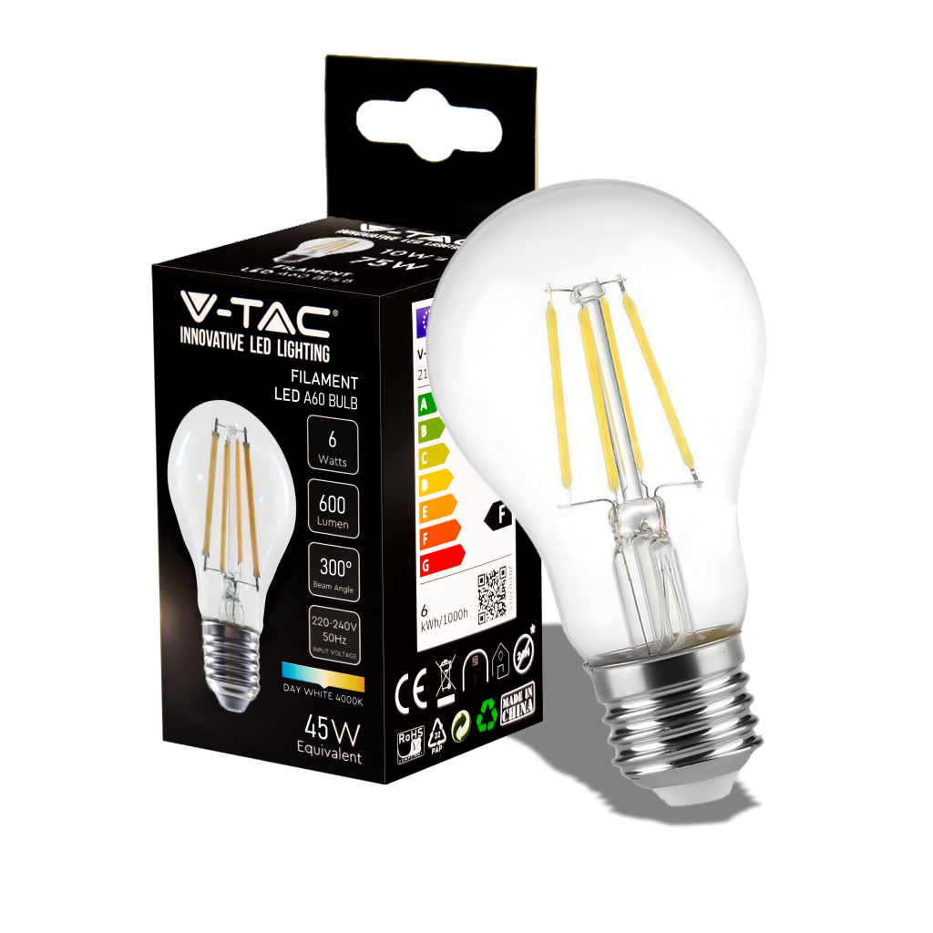 Ampoule LED E27 6 W — A60, 4000K