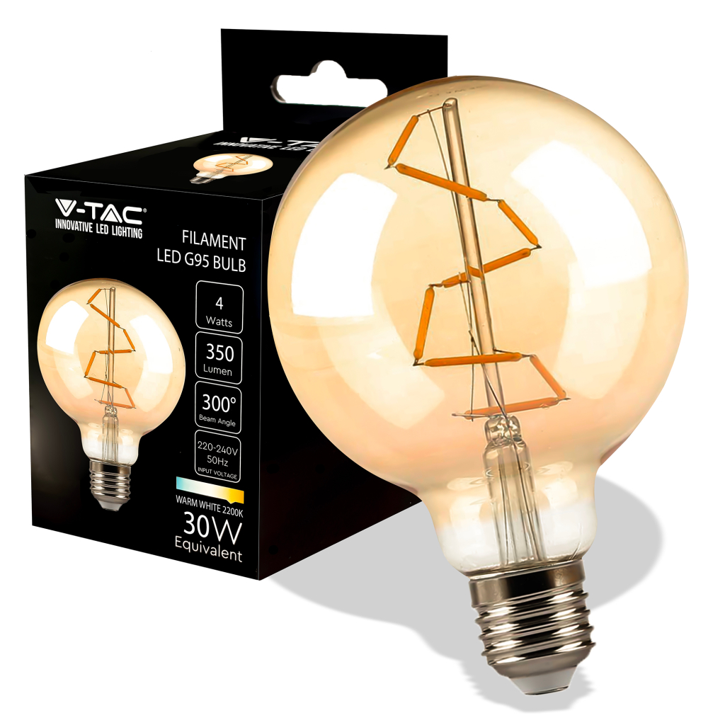 Ampoule LED E27 4 W — G95, 2200K