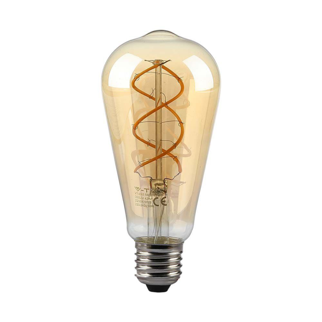 Ampoule LED E27 4,8 W — ST64, 1800K (VT-2065-N)