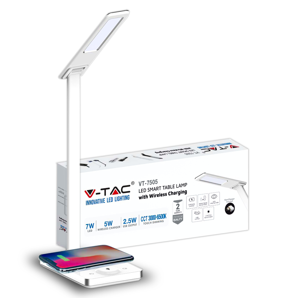 Lampe de table LED filaire 7 W — IP20, 3000K (VT-7505)