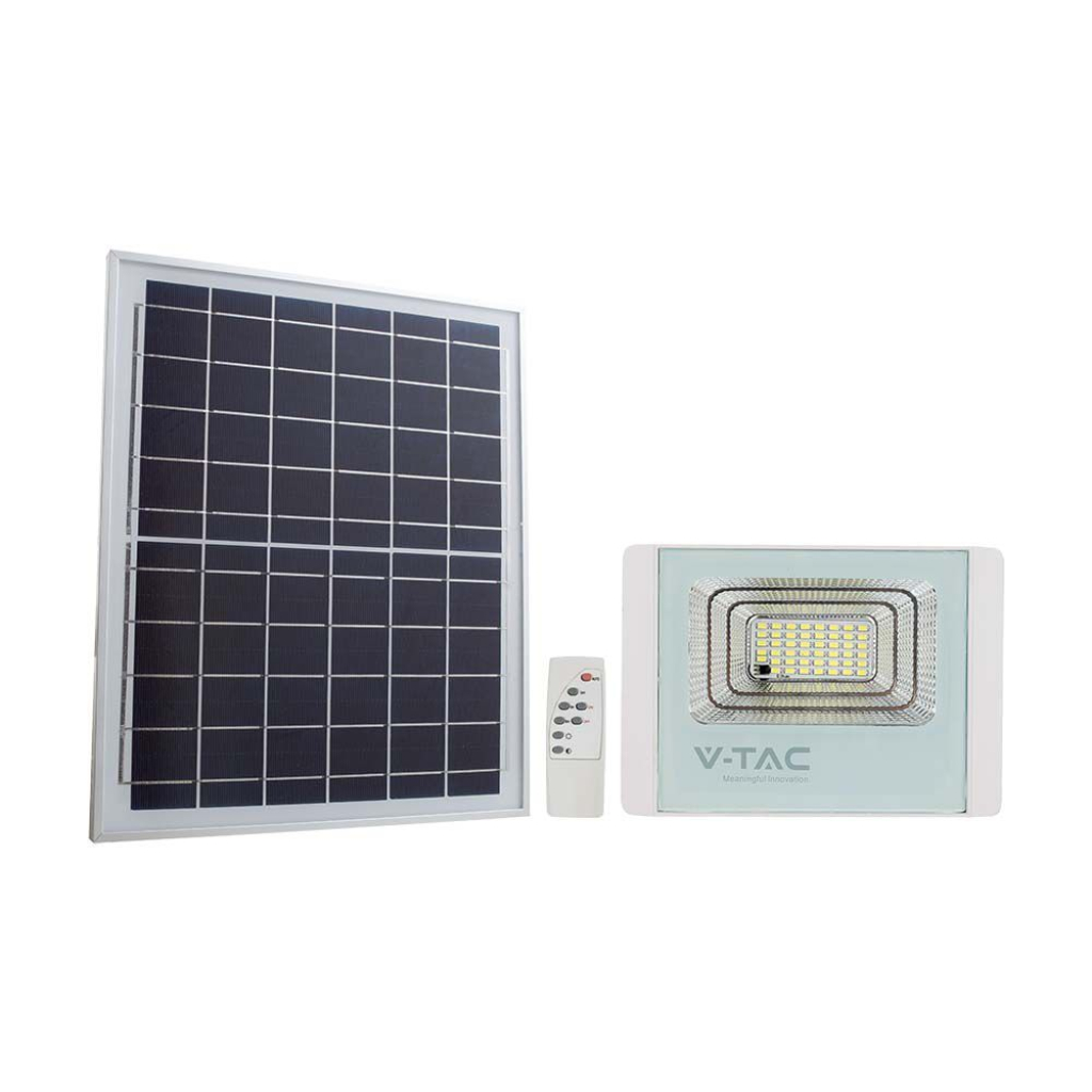 Projecteur LED solaire — IP65, 6400K (VT-100W-W)