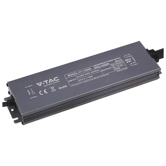 Alimentation LED 200 W — IP67 (VT-13200)