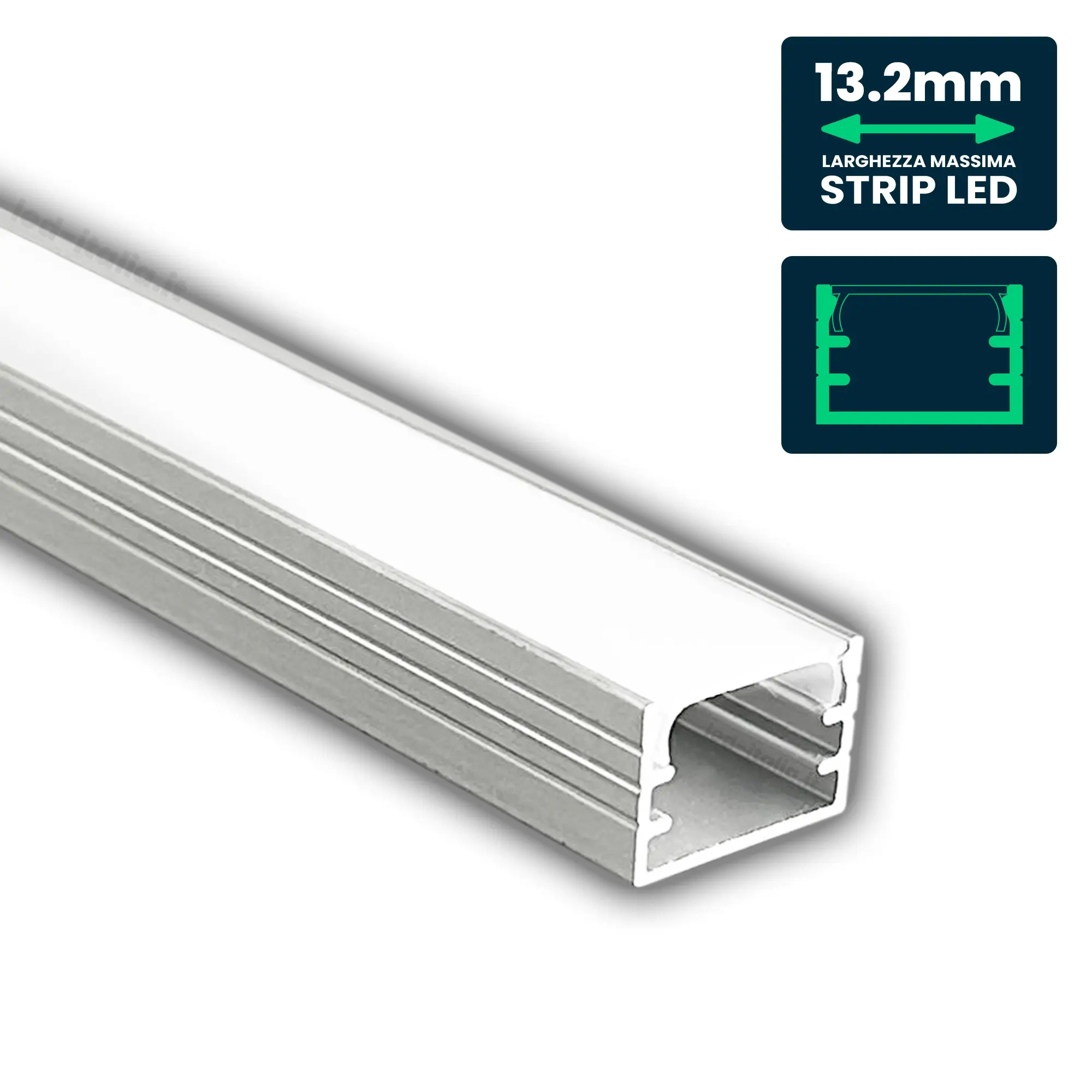 Profilé aluminium linéaire pour ruban LED (VT-81129)