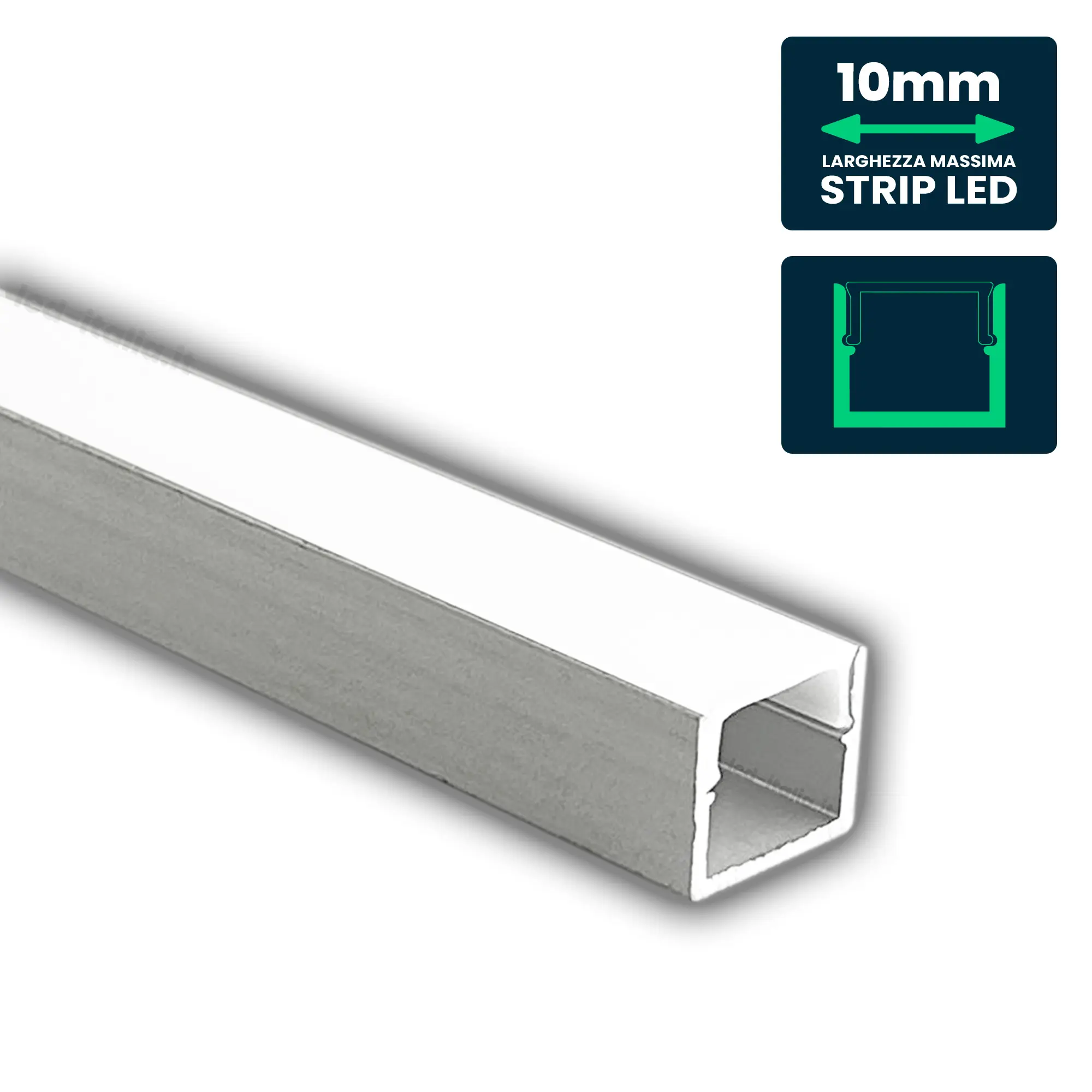 Profilé aluminium linéaire pour ruban LED (VT-81131)