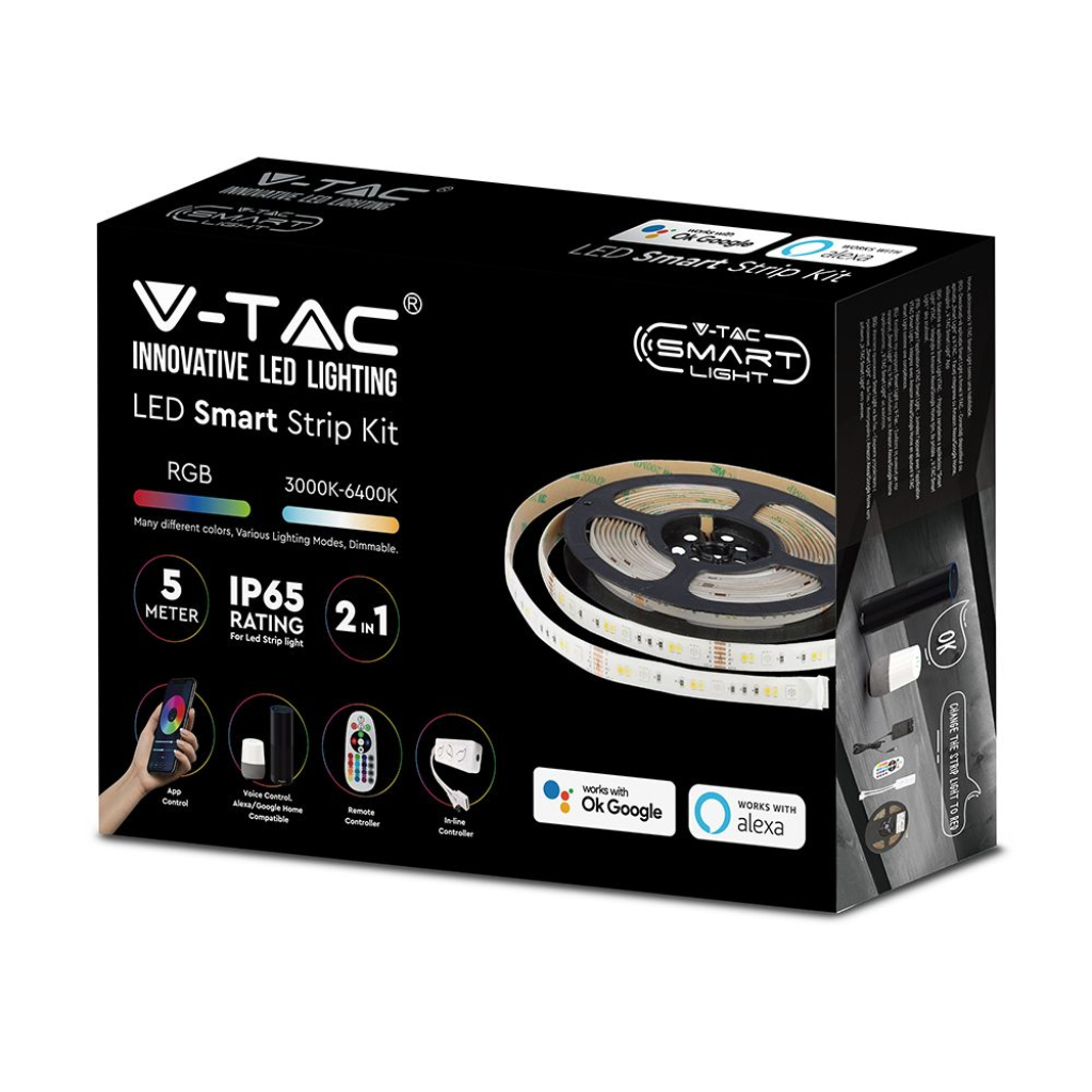 Kit de ruban LED RGB connecté 4 W — IP65