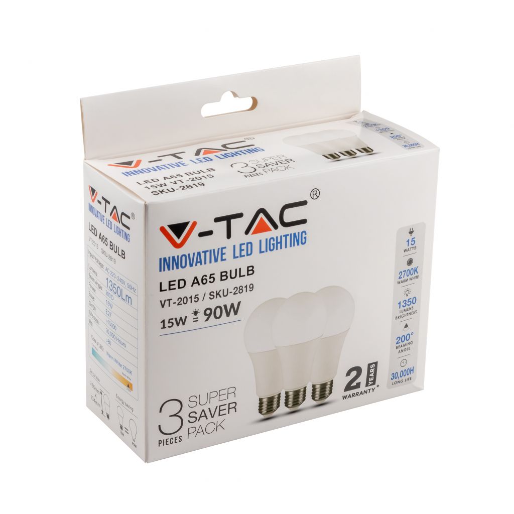 Ampoule LED E27 15 W — A60, 2700K