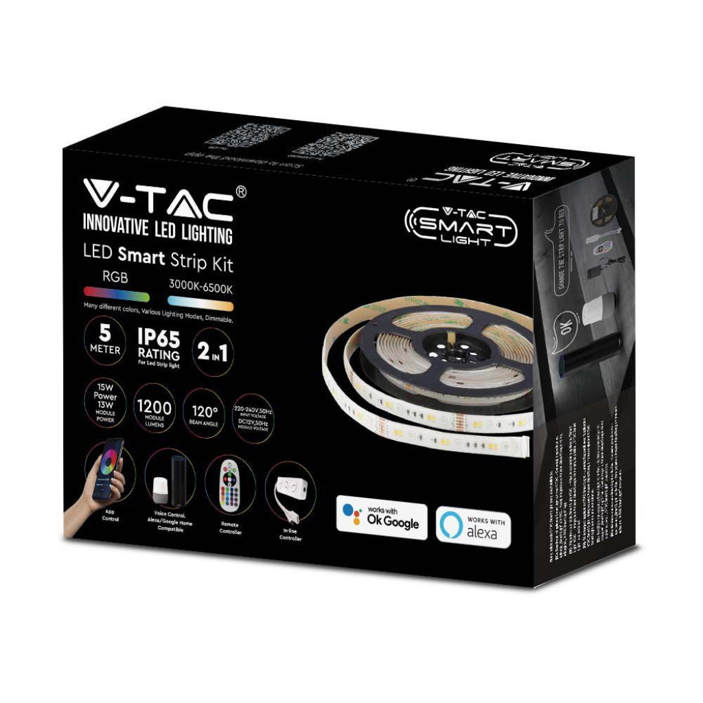 Kit de ruban LED RGB connecté — IP65
