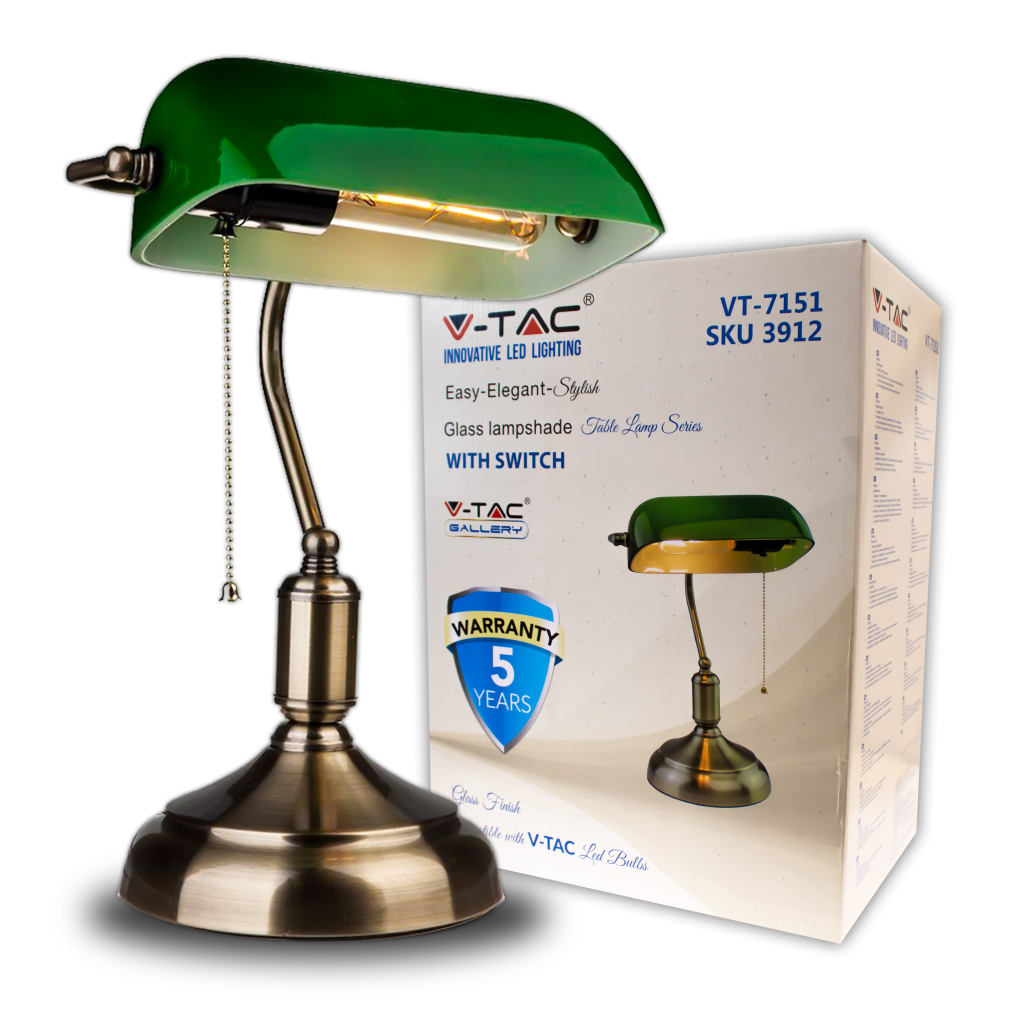 Lampe de table LED filaire — IP20 (VT-7151-GR)