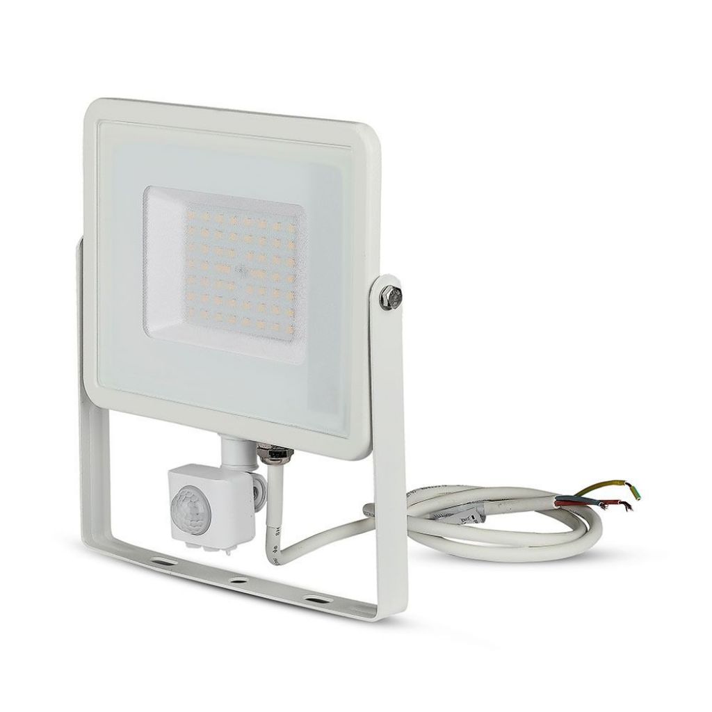 Projecteur LED avec détecteur 50 W — IP65, 3000K