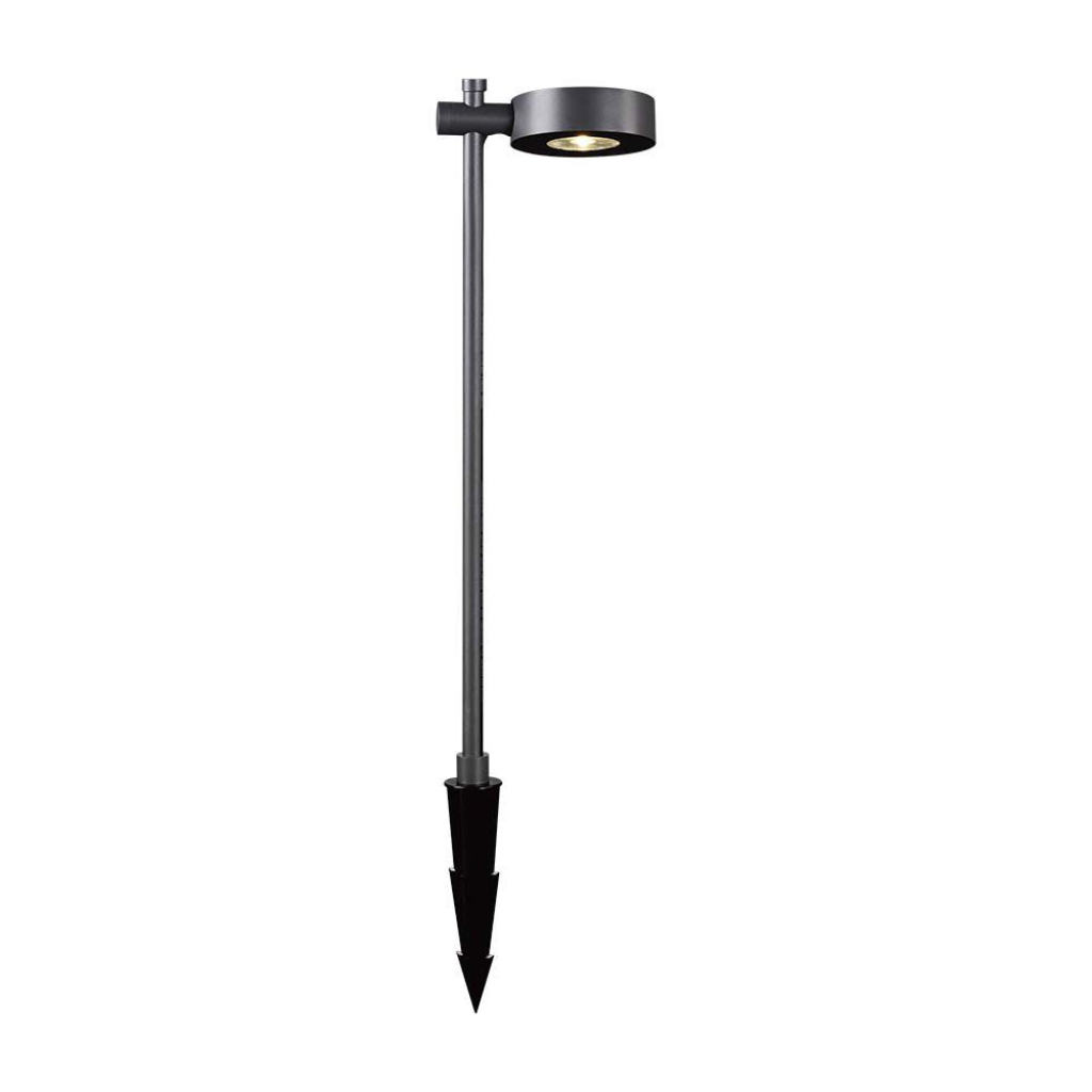 Lampadaire de jardin LED sur piquet 6 W — aluminium noir, 4000K