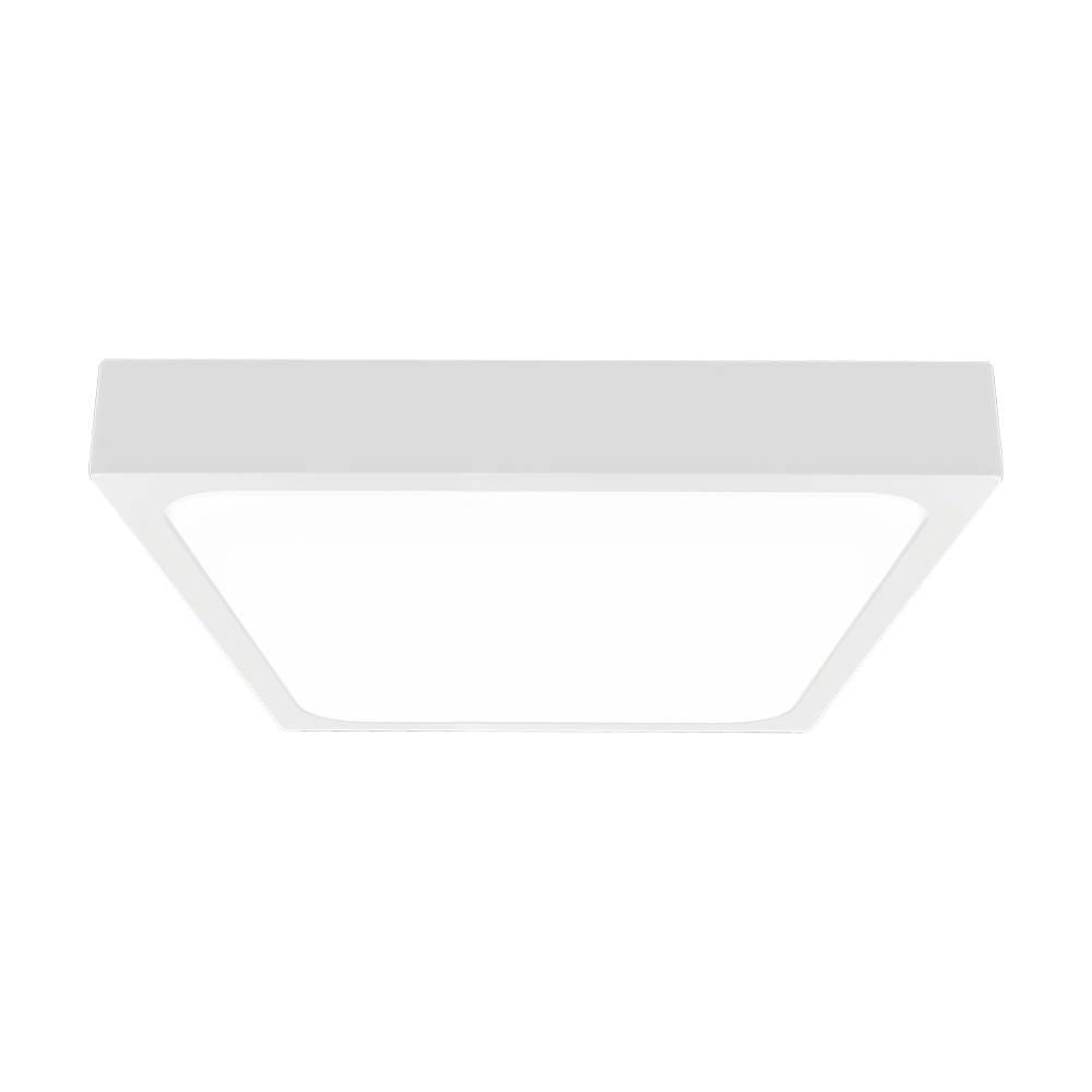 Plafonnier LED carré 24 W — IP44, 6500K (VT-8624W-SQ)