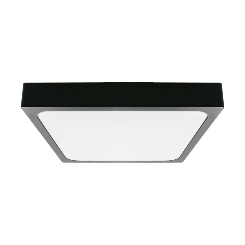 Plafonnier LED carré 18 W — IP44, 4000K