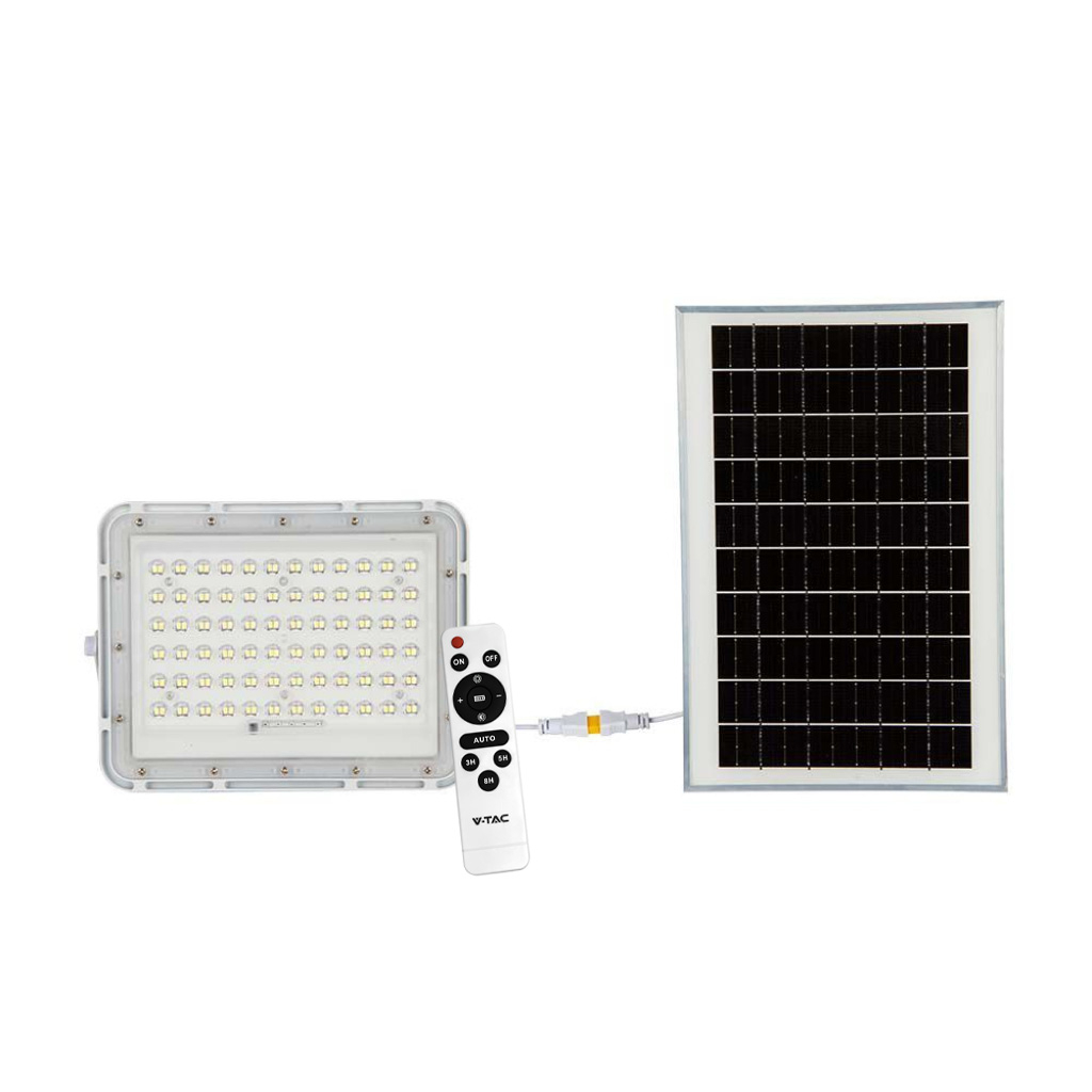 Projecteur LED solaire 15 W — IP65, 6400K (VT-120W-W)