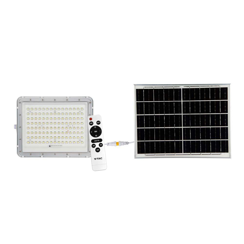 Projecteur LED solaire — IP65, 6400K (VT-180W-W)