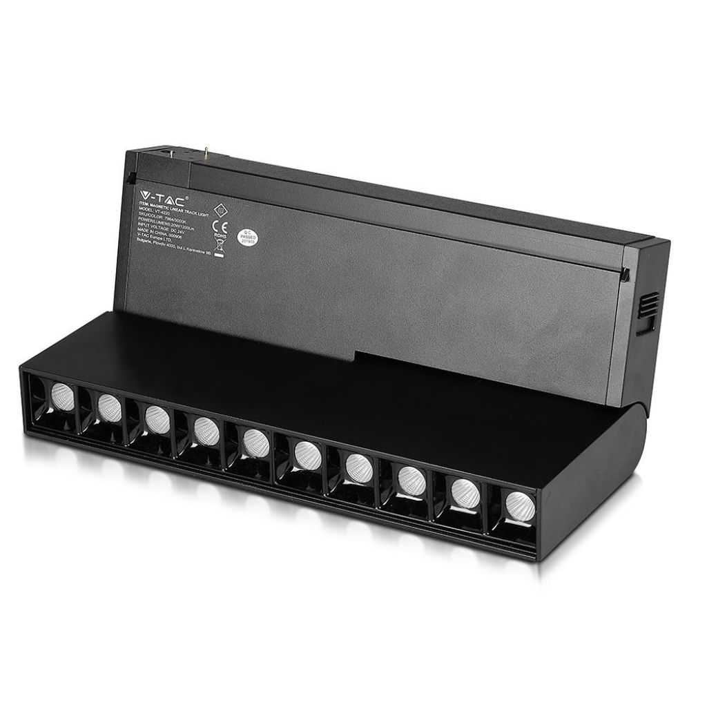 Spot LED sur rail magnétique 20 W — IP20, 4000K (VT-4220)