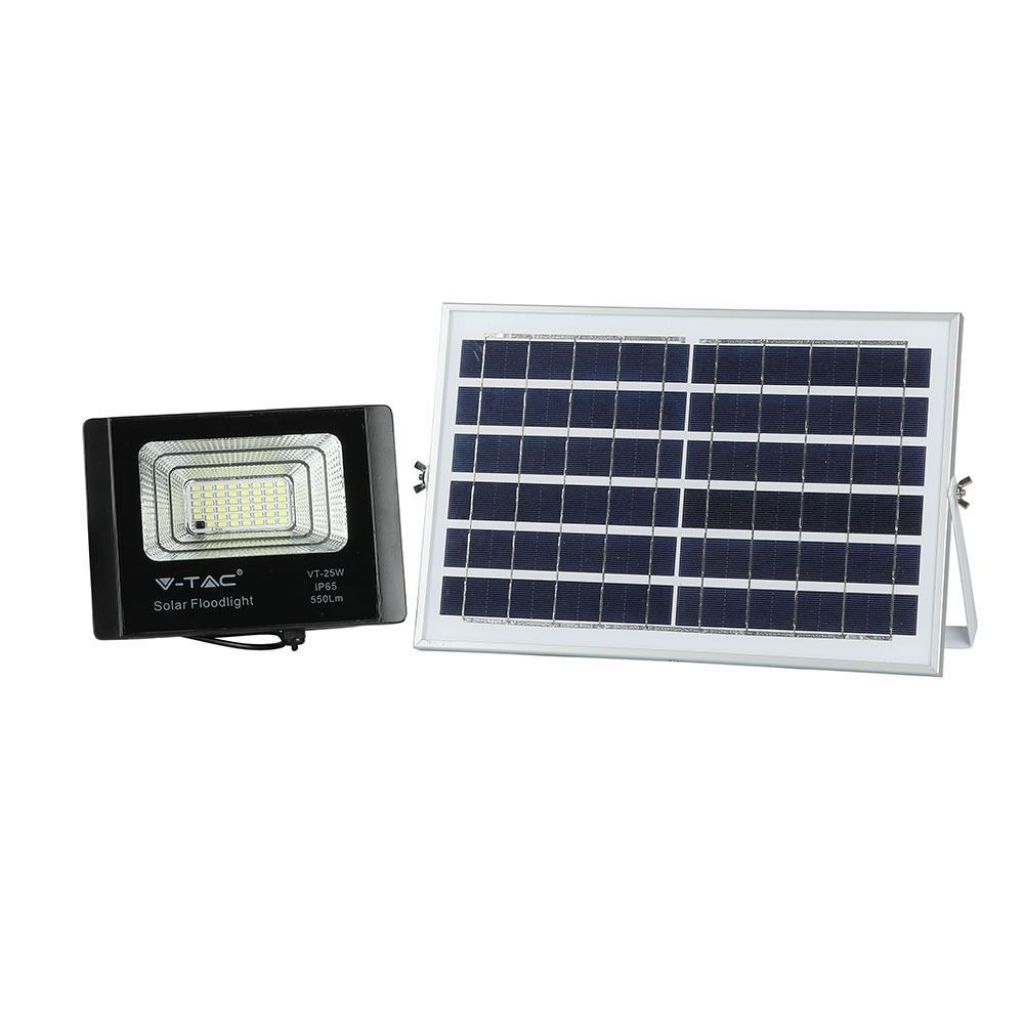 Projecteur LED solaire 12 W — IP65, 4000K (VT-25W)
