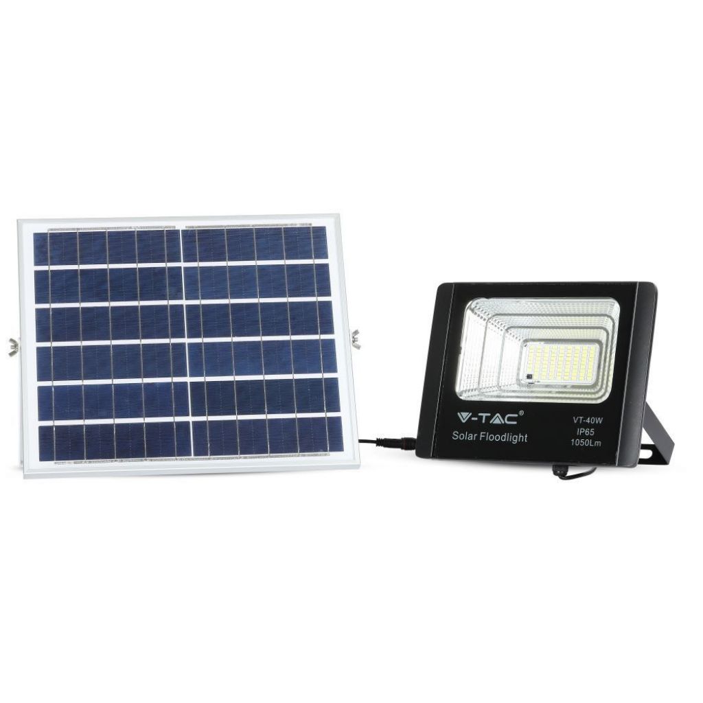 Projecteur LED solaire 16 W — IP65, 4000K
