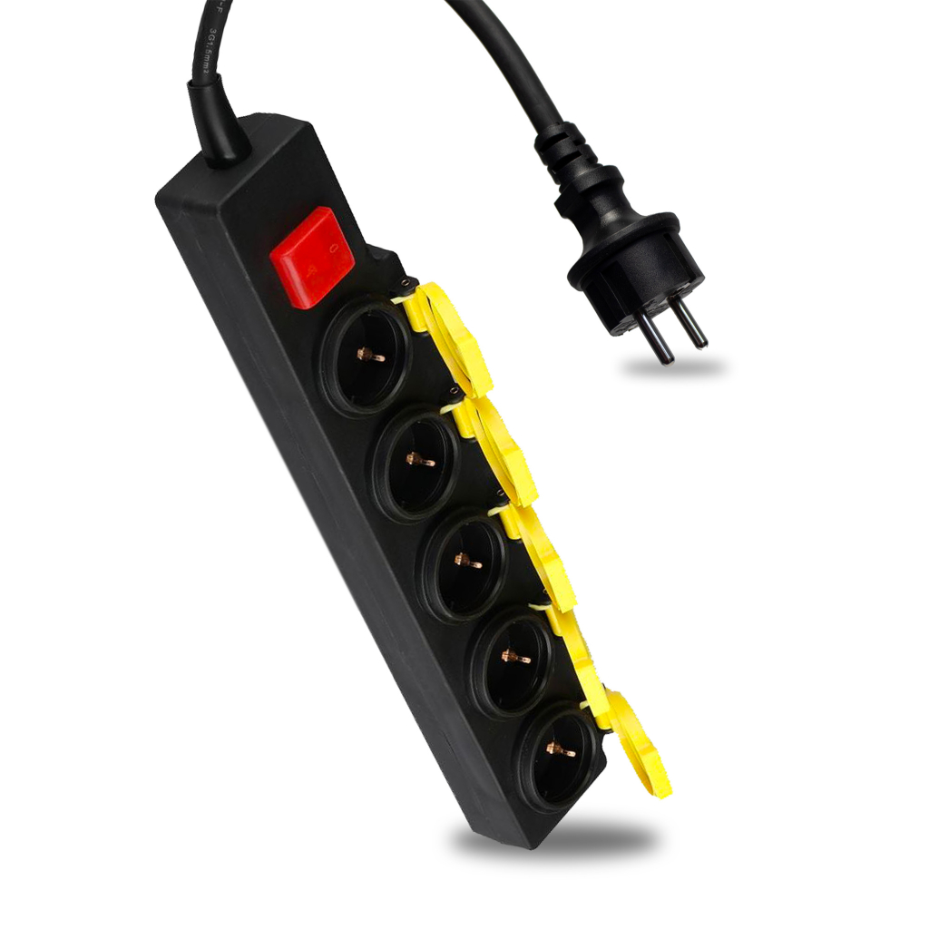 Multiprise et fiche électrique — IP44 (VT-1125-3)