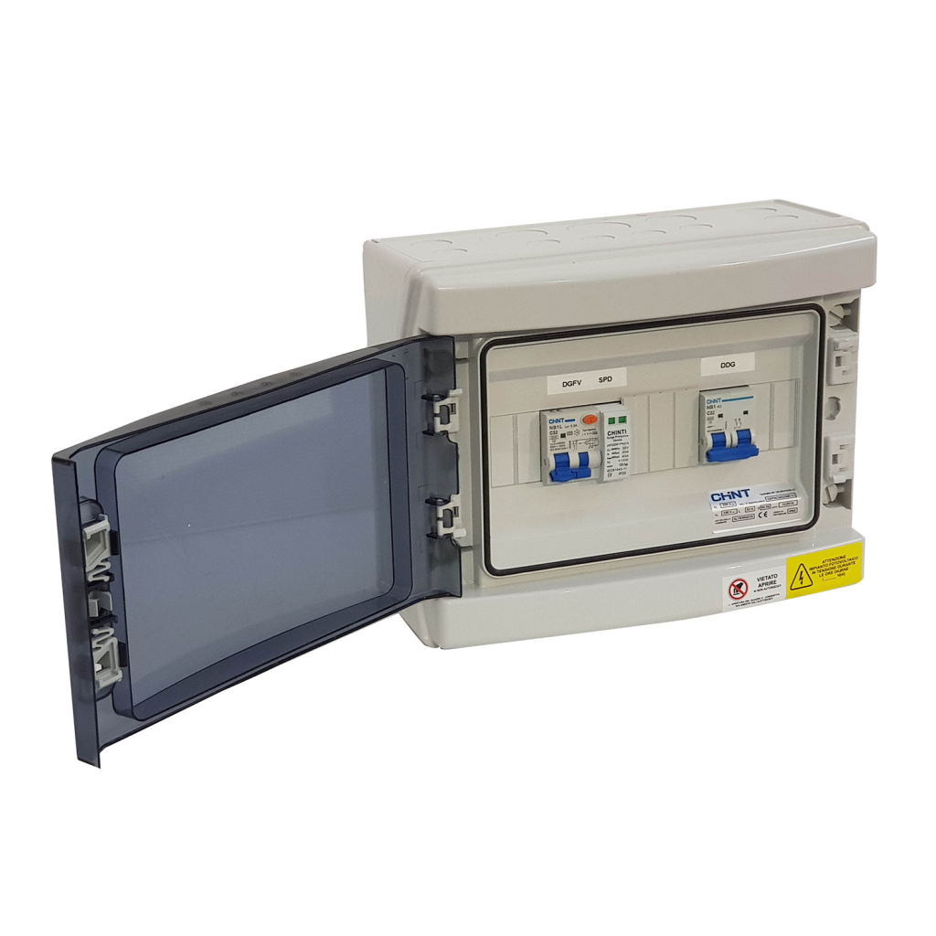 Coffret électrique pour installation photovoltaïque 5 kW — Monophasé (CHAC)