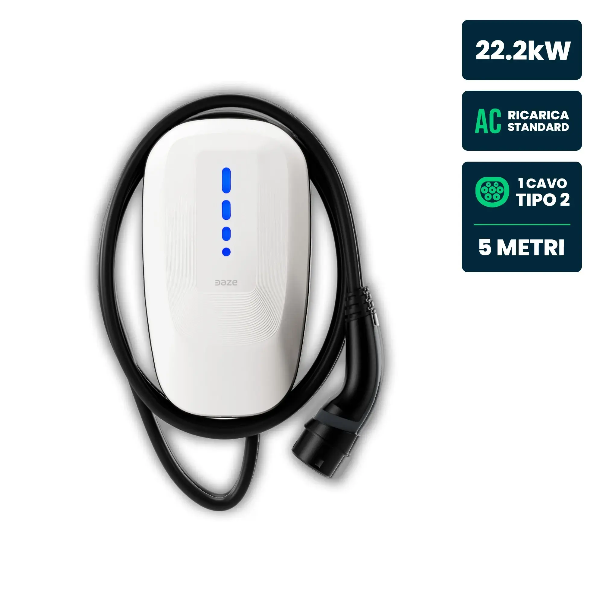 Borne de recharge véhicule électrique 22,2 kW — Dazebox One