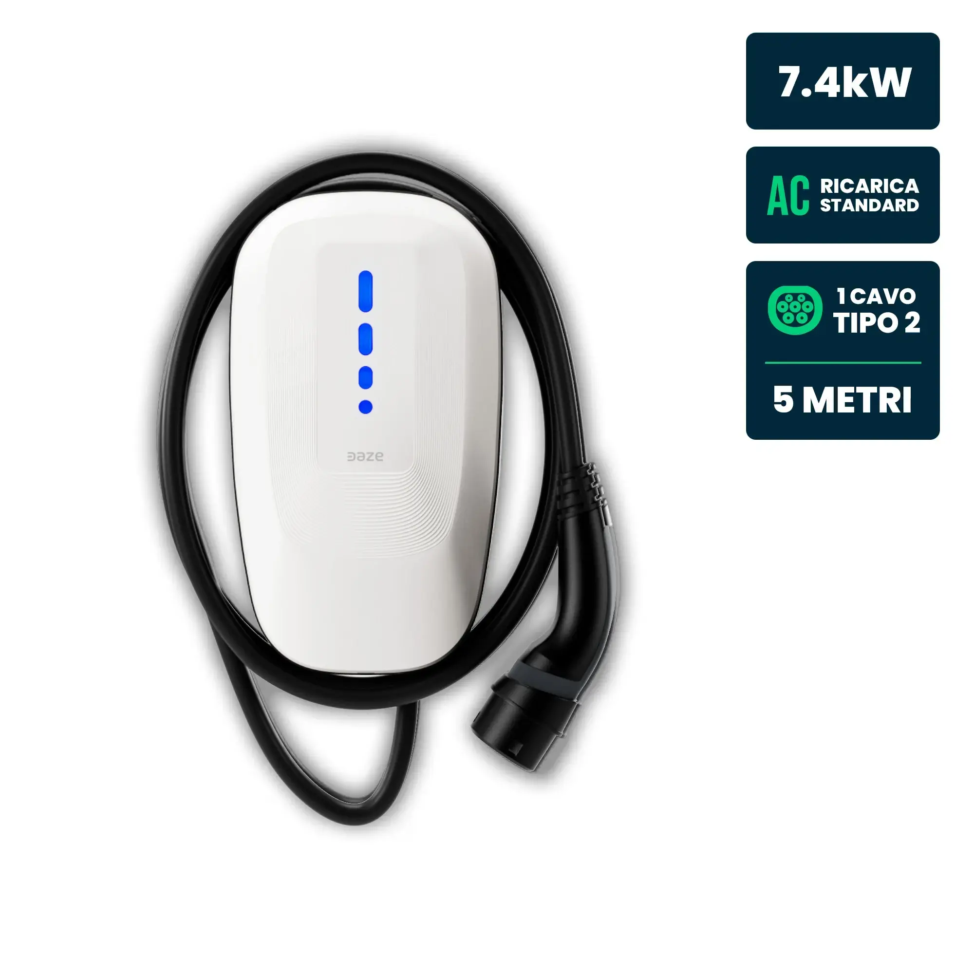 Borne de recharge véhicule électrique 7,4 kW — Dazebox One