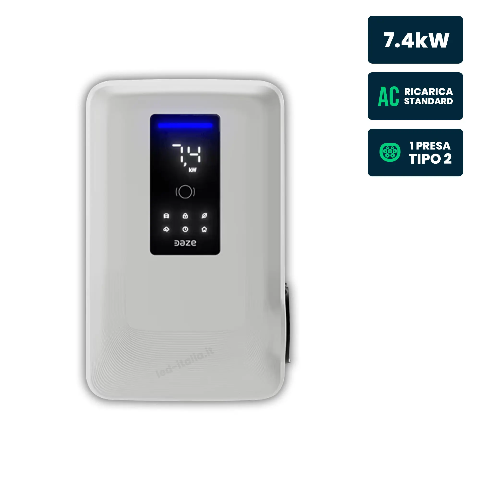 Borne de recharge véhicule électrique 7,4 kW — Home S