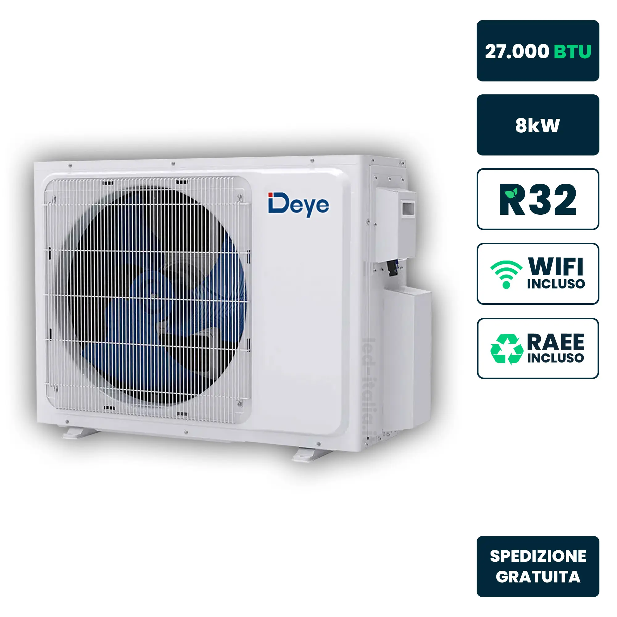 Climatiseur ou pompe à chaleur à assistance solaire 2460-9090 W — R32