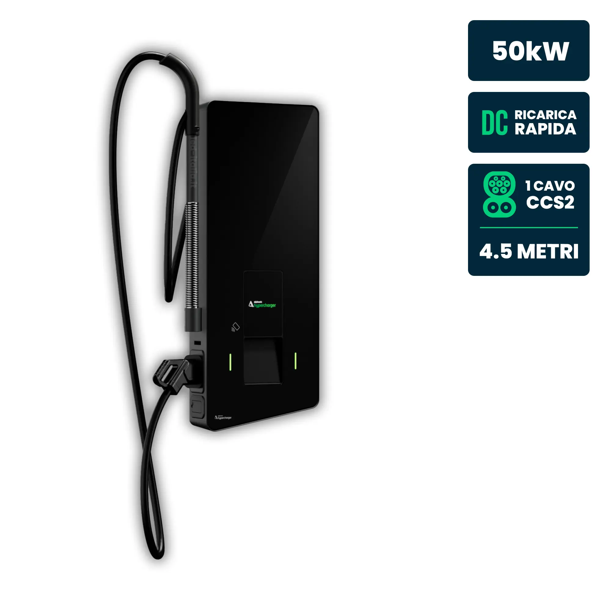 Borne de recharge véhicule électrique 50 kW — DC (HY501CC1M)