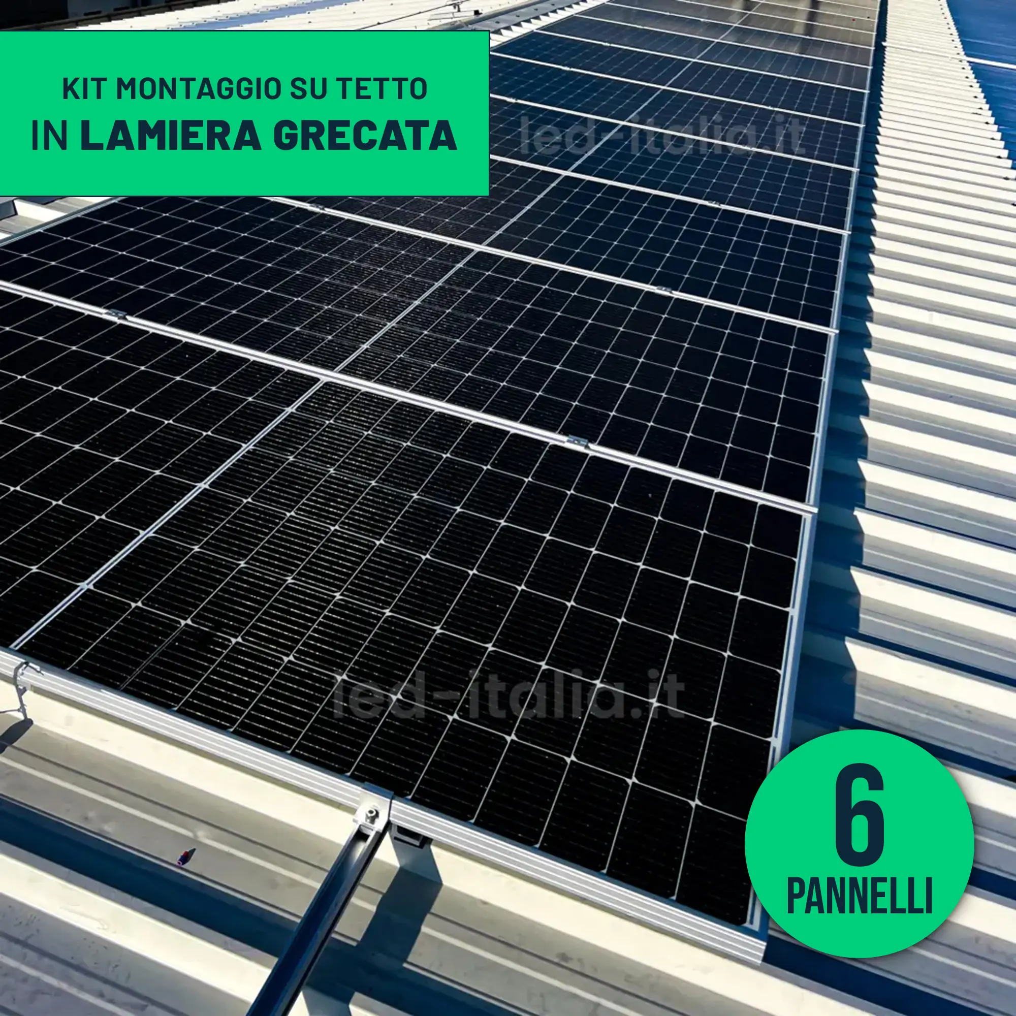 Structure de montage pour panneaux solaires — Aluminium (KST-G)